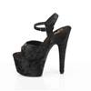 Pleaser - ADORE709WR Ankle strap sandal - Black Product image